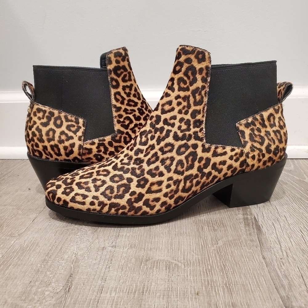 NEW Cole Haan Gia Animal Print Ankle Boots - Picture 2 of 10